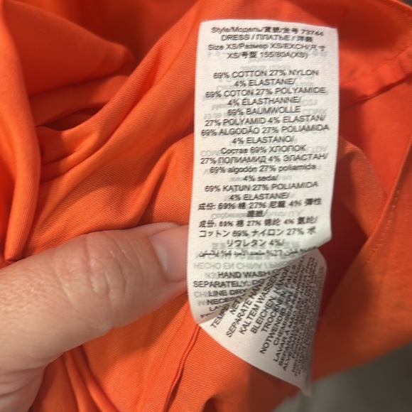 Tory Burch Smocked midi maxi orange dress size XS - Picture 9 of 10